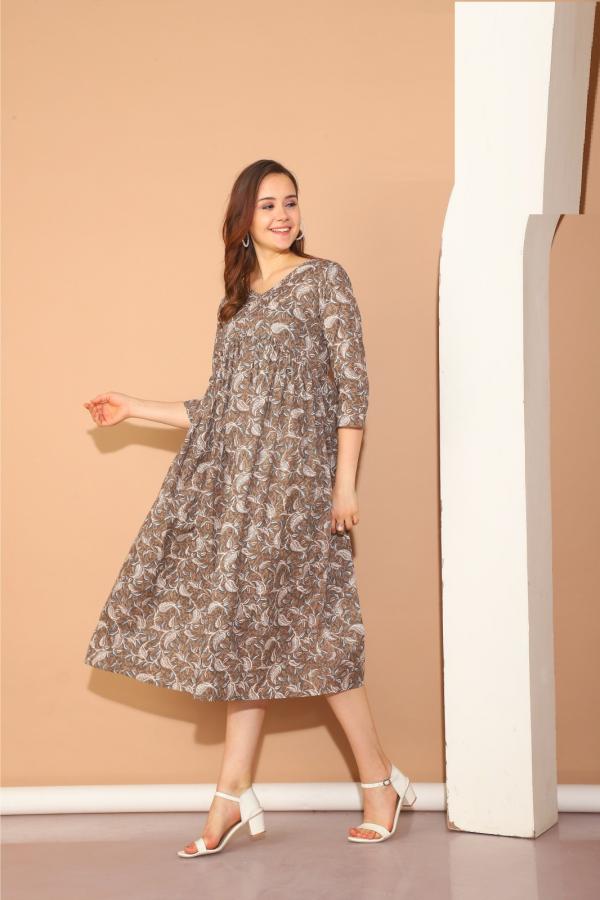 Trendy Sparkle Cotton Printed Kurti Collection